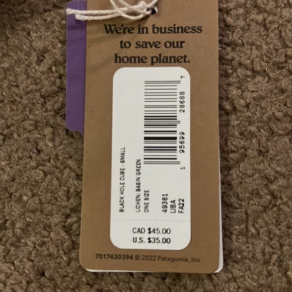 NWT PATAGONIA BLACK HOLE PACK CUBE 3L TOILETRIES DOPP KIT BASIN GREEN/CAMO $35 - Picture 3 of 14